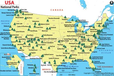 National Map Of Usa