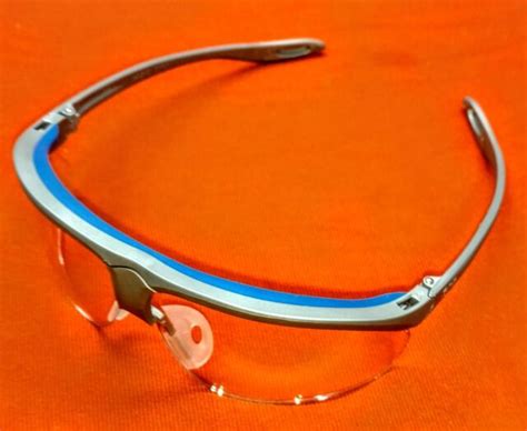 3m 11862 maxim sport safety protective glasses clear lens silver blue frame bx10 ebay