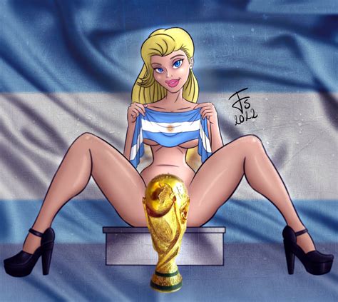 Rule 34 1girls 2022 Fifa World Cup Argentina Argentine Flag Argentinian Artist Request Blonde