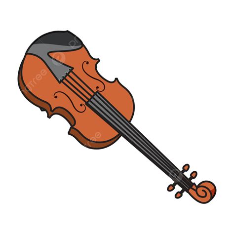 Cartoon Violin Background Png Vector Psd And Clipart With