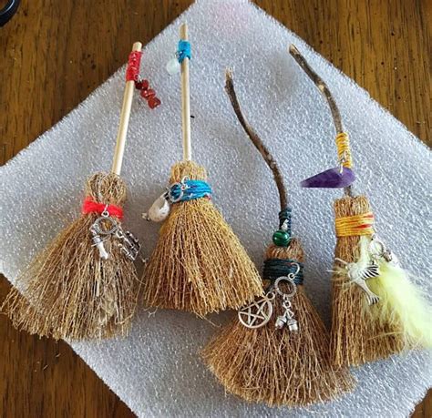 Mini Besoms Witches Besom Mini Witches Broomaltar Etsy Wiccan