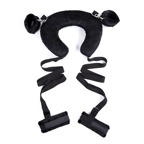 Pillow Hands Tied Handcuffs Ankle Cuffs Sex Toy For Couple Bdsm Manacle Black Exotic Accessories