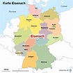 StepMap - Karte Eisenach - Landkarte für Deutschland