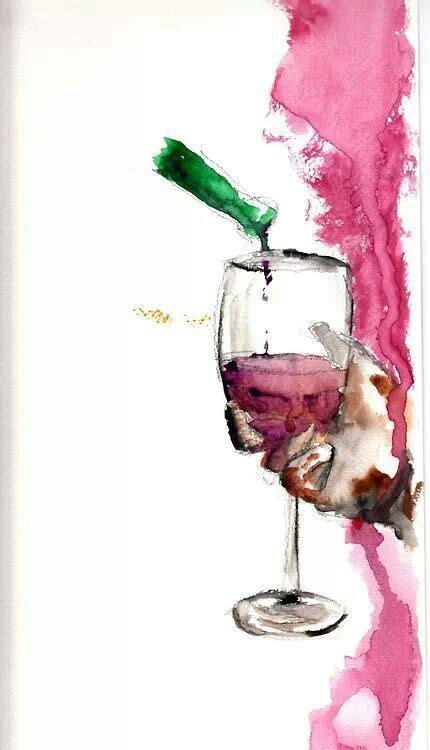 Wine Painting Art Painting Wein Poster Wine Glass Glass Art Wine