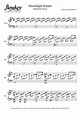 Free Piano Sheet Music Moonlight Sonata Easy Version - Moonlight Sonata ...