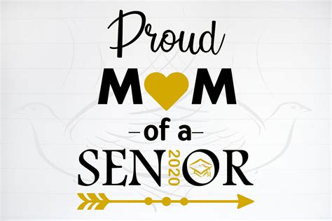 Proud Mom Of A 2020 Senior Svg 5 Color Graduation Bundle Etsy