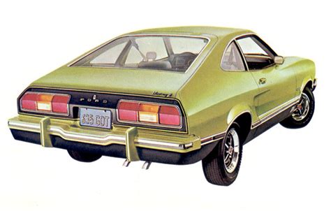 Medium Lime Yellow 1974 Mach 1 Ford Mustang Ii Hatchback