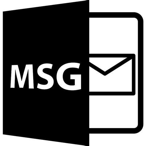 Msg Symbol With Envelope Vector Svg Icon Svg Repo