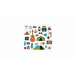 Camping Stuff Vector Graphic Icons Travel Graphics