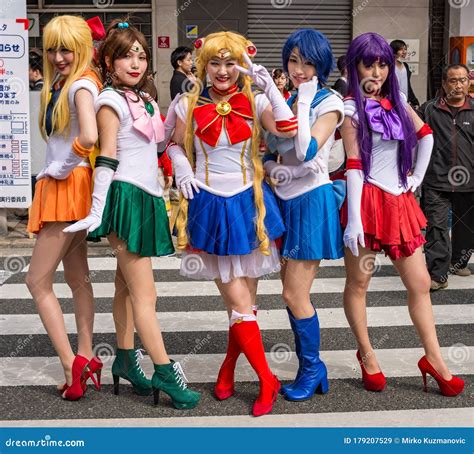 Nipponbashi Street Festa Cosplay Festival In Osaka Japan Editorial