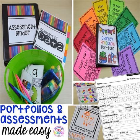 Portfolios And Assessments For Preschool Pre K And Kindergarten Pocket Of Preschool