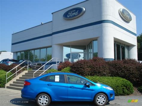 2013 Blue Candy Ford Fiesta Se Sedan 69841093 Photo 3