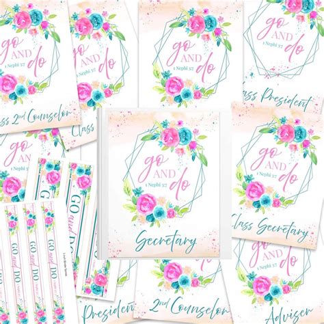 Free Young Women 2020 Binder Covers Ministering Printables