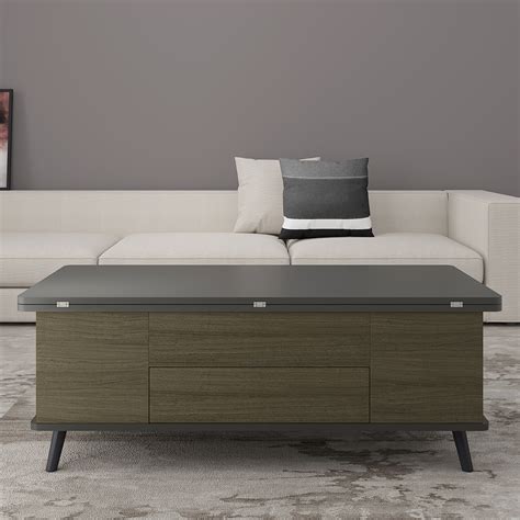 5 Pieces Lift Top Coffee Table Set With Storage Convertible Dining