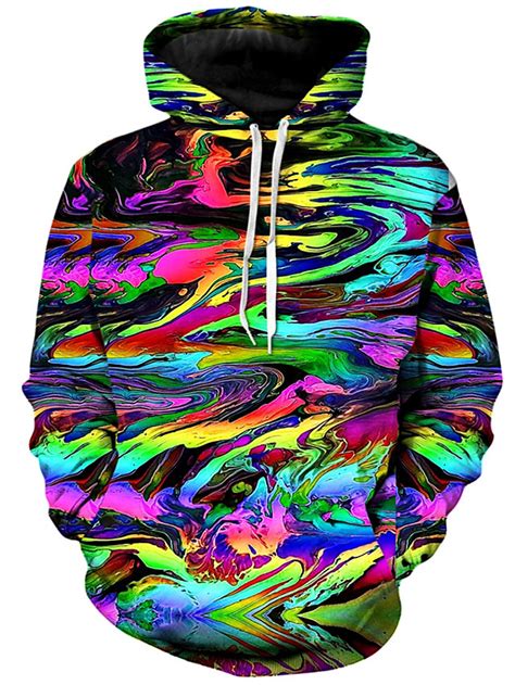 Mens Unisex Hoodie Optical Illusion Graphic Prints Print Casual Daily