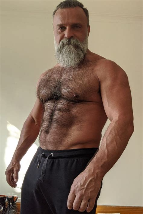 Pin By Larry Cronk On Mostly Muscle Scruffy Men Handsome Older Men