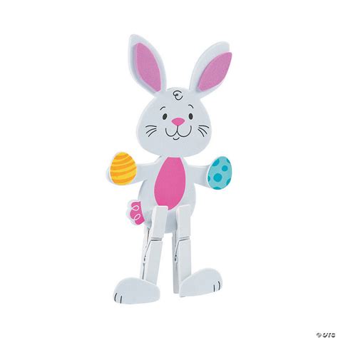 Easter Bunny Clothespin Craft Kit