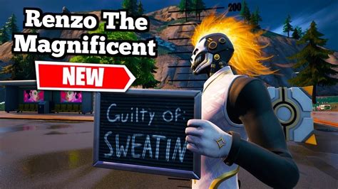 Fortnite New Renzo The Magnificent Skin Youtube