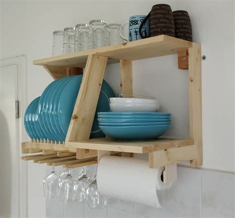 The beauty of this is you can make them with no hardware. Plate Rack - Walt's Wood Design