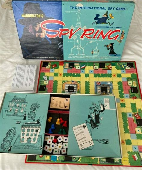 Vintage Waddingtons : SPY RING : Board Game : 1965 Complete | eBay in