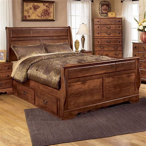 Spend this time at home to refresh your home decor style! Signature Design by Ashley Timberline Queen Sleigh Bed ...