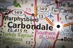Carbondale, Illinois En Mapa Foto de archivo - Imagen de estados, unido ...