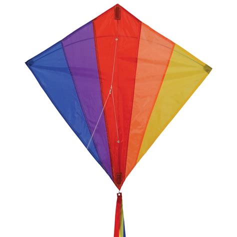Rainbow 30 Inch Diamond Kite In The Breeze