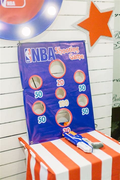 Nba Basketball Birthday Party Kara S Party Ideas Sports Themed Birthday Party Basketball