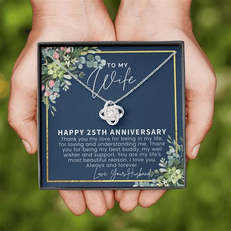 25th Wedding Anniversary Gift For Wife 25th Anniversary Gifts 25 Year