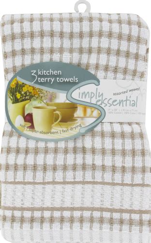 Everyday Living Biscotti Woven Kitchen Towels 3 Pk Kroger
