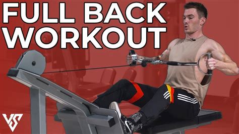 Full Upper Back Workout For Wider Lat Muscles V Shred Youtube