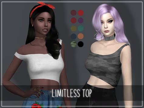 Top With 12 Swatches Found In Tsr Category Sims 4 Female Everyday