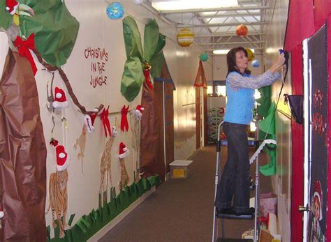 Christmas Door Decorations For School At Comer Elementary School