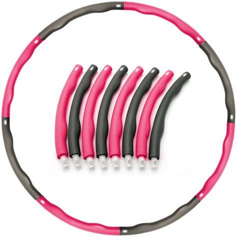 Collapsible 15kg Weighted Padded Hula Hoop For Fitness Abs Exercise