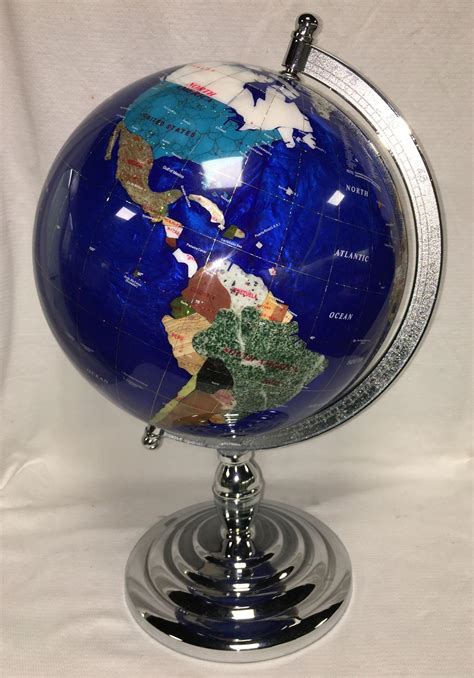 Sold Price Large Stone Inlaid World Globe March 4 0120 1000 Am Edt