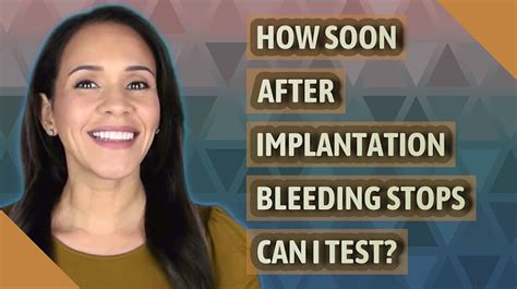 How Long After Implantation Bleeding Can You Take A Test