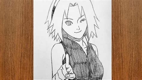 How To Draw Sakura Haruno Naruto Step By Step Easy Sketch Tutorial