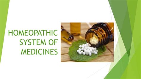 Homeopathic System Of Medicine Ppt