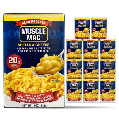 Muscle Mac® | Shells & Cheese Pasta For All Ages, 20 Grams Of Protein