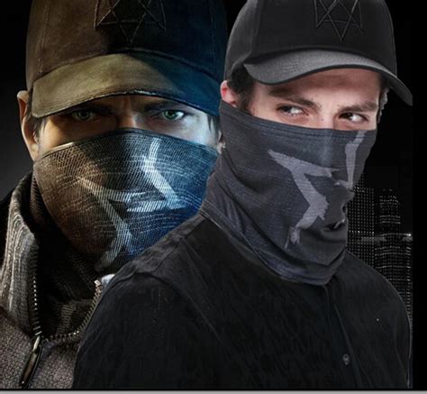 New Quality Watch Dogs Aiden Pearce Cap Cosplay Hat Face Mask Scarf