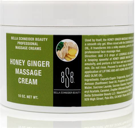 Honey Ginger Massage Cream Bsb Pro