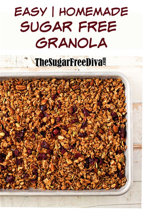 Dry roasted almonds and sunflower seeds give maximum flavor. Homemade Diabetic Granola Bars / Easy Low Carb Granola ...