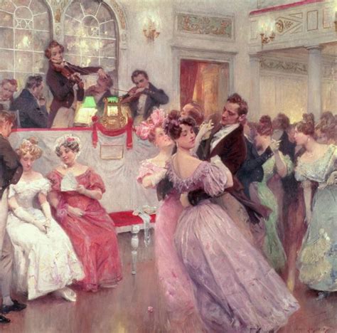 Dance Paintings Victorian Ballroom Dance Art