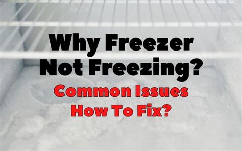 Why Freezer Not Freezing Common Issues And How To Fix Diy Appliance