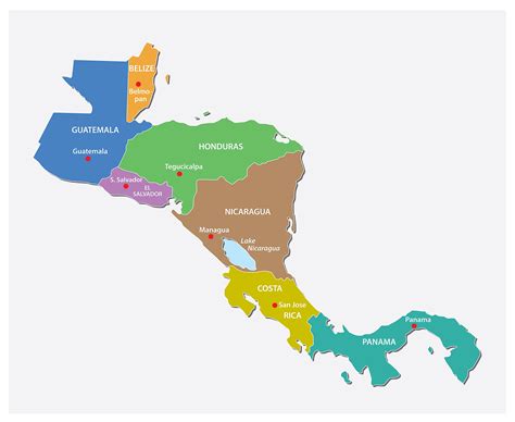 Labeled Map Of Mexico And Central America Get Latest Map Update