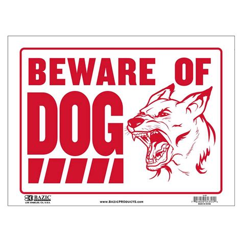 Beware Of Dog Sign 12 X 16 Office And Packaging Supplies In Toledo