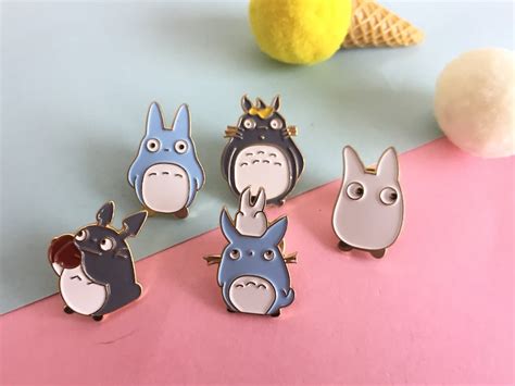 Cute Totoro Pin Anime Pins Enamel Pins Enamel Pin Lapel Pin Etsy