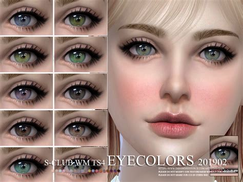The Sims Resource S Club Wm Ts4 Eyecolors 201902
