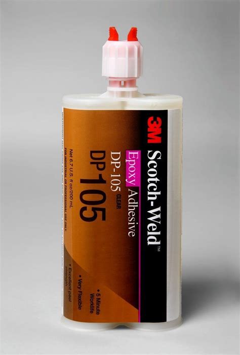 3m Scotch Weld Epoxy Adhesive Dp105 Clear 200 Ml 12 Per Case