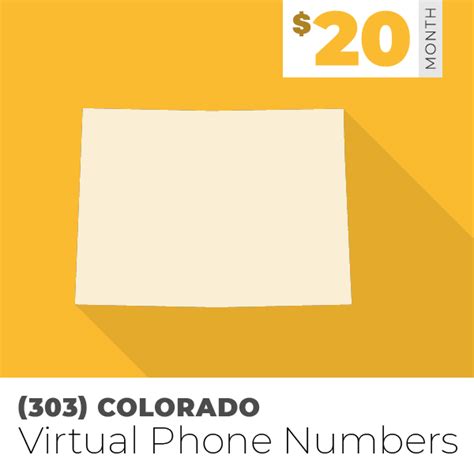 303 Area Code Phone Numbers For Business 20month